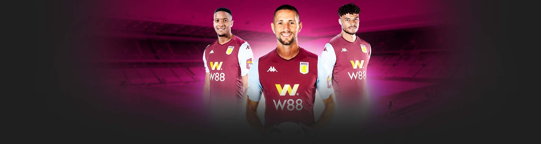 W88 ผู้สนับสนุนหลักสโมสรฟุตบอลแอสตัน วิลล่า ฤดูกาล 2019/20